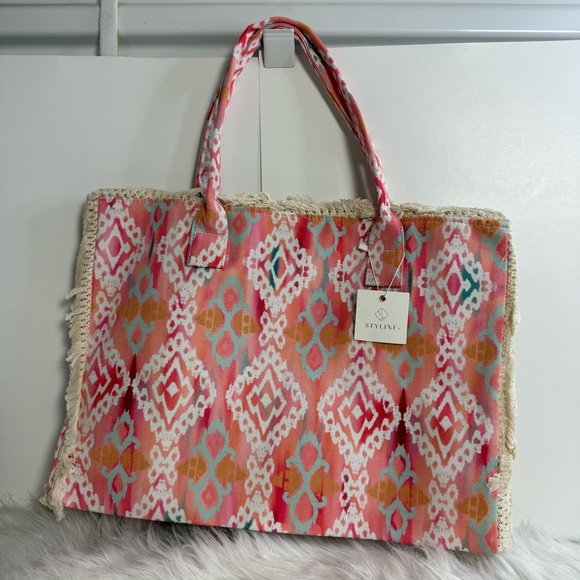 Aztec Print Tote - Picture 2 of 5